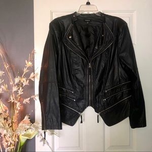 Torrid Faux Leather Moto Rocker Jacket - Sz 1